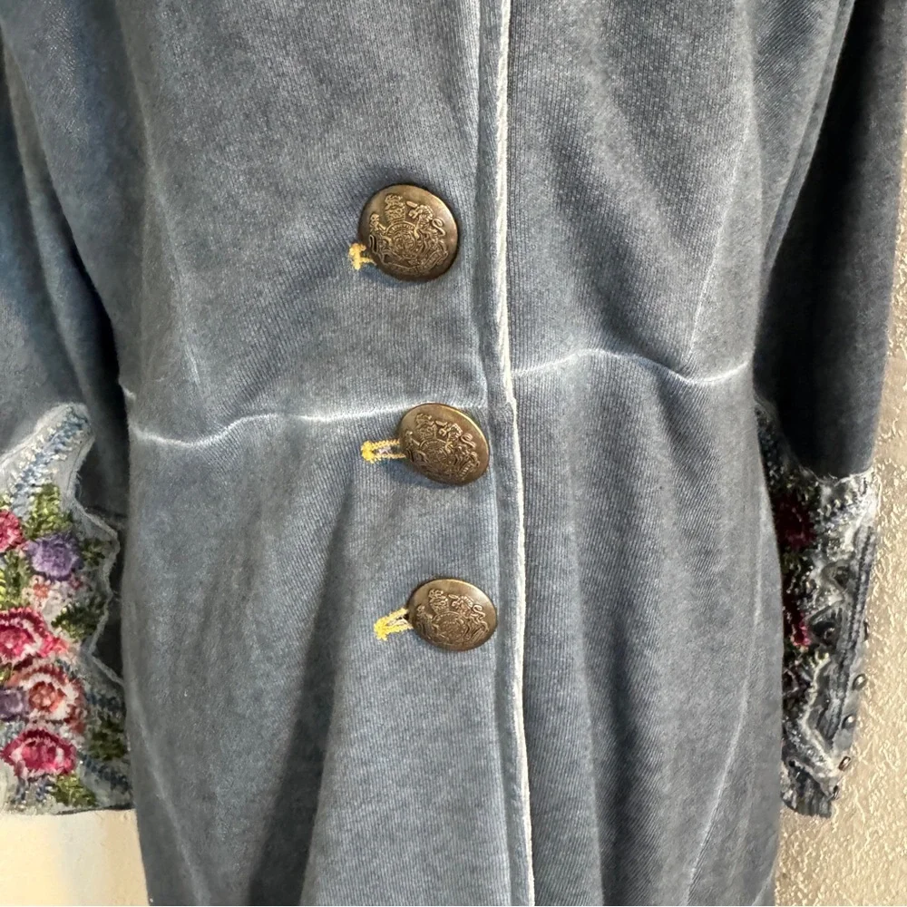 Embroidered Boho Coat SMALL soft surroundings - Picture 6 of 8